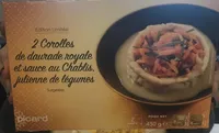 2 Corolles de Daurade Royale et Sauce au Chablis, Julienne de Légumes