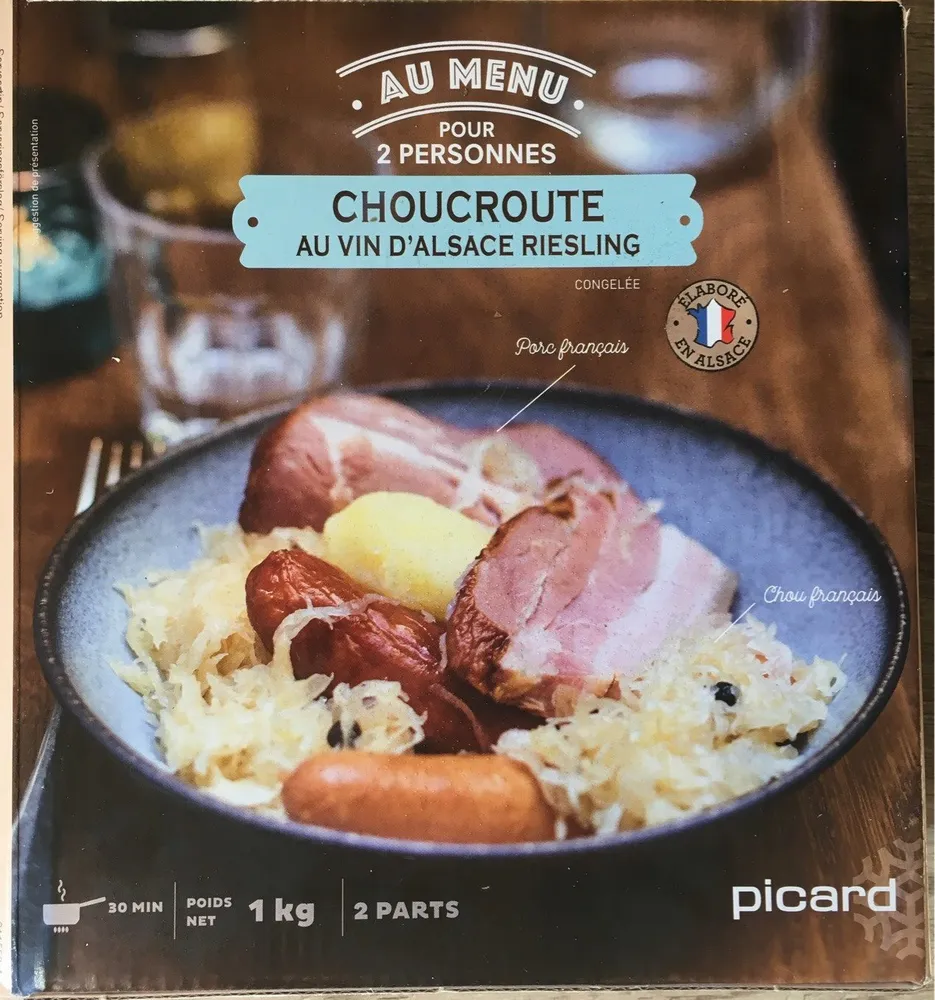 Choucroute au vin d’Alsace Riesling
