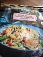 Wok de Saumon, Nouilles et Légumes, Sauce Teriyaki