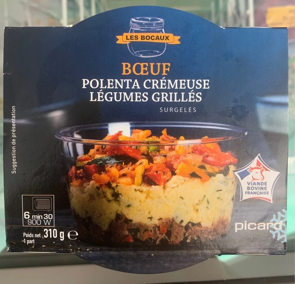 Boeuf polenta crémeuse légumes grillés