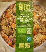 Falafels legumes et semoule façon coucous