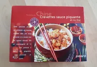 Crevettes sauce piquante et riz thaï