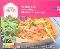 Noodle box crevettes sauce curry rouge