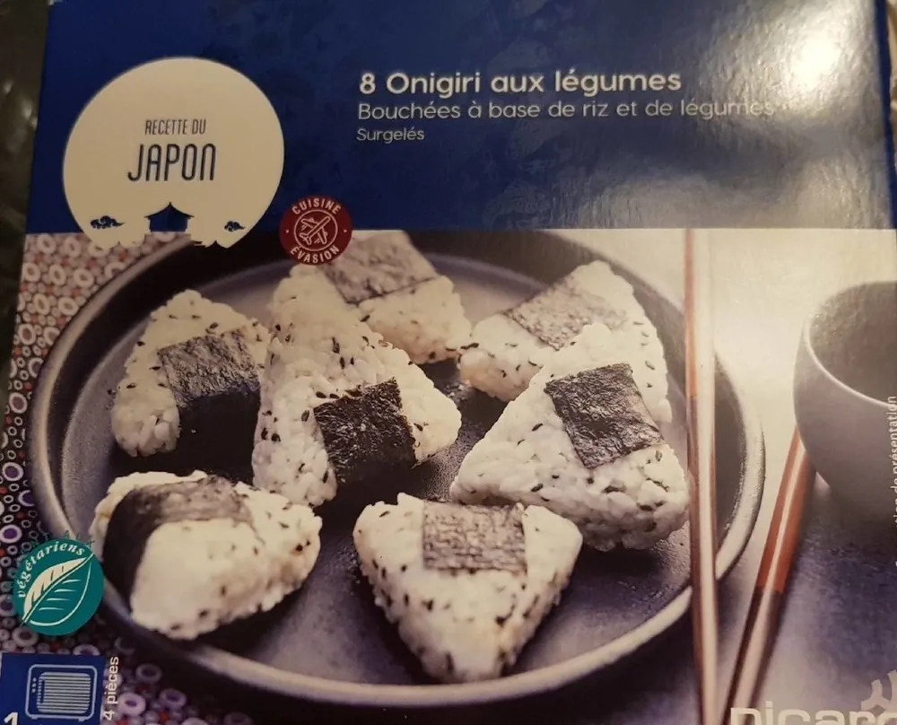 8 Onigiri aux légumes Bouchées à base de riz et de légumes