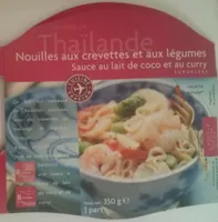 Recette de Thaïlande Nouilles aux crevettes et aux légumes