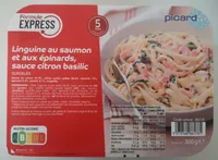 Linguine au Saumon et aux Épinards, sauce Citron Basilic