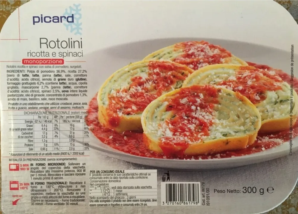 Rotolini ricotta e spinaci