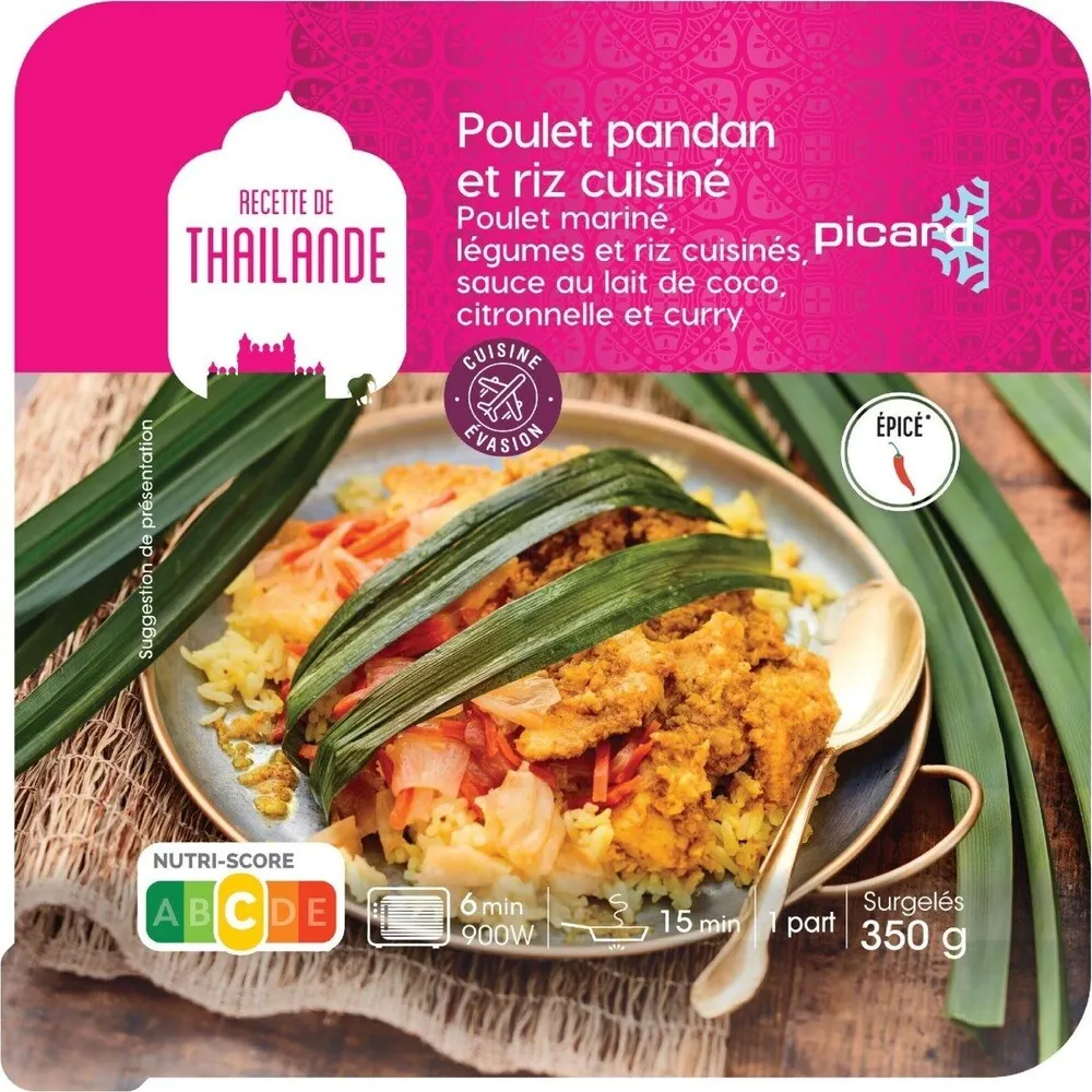 Poulet pandan et riz cuisiné Cuisine Evasion