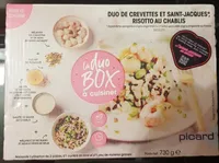 Duo de crevettes et saint Jacques risotto au chablis