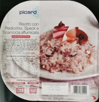 Risotto con radicchio, speck e scamorza affumicata