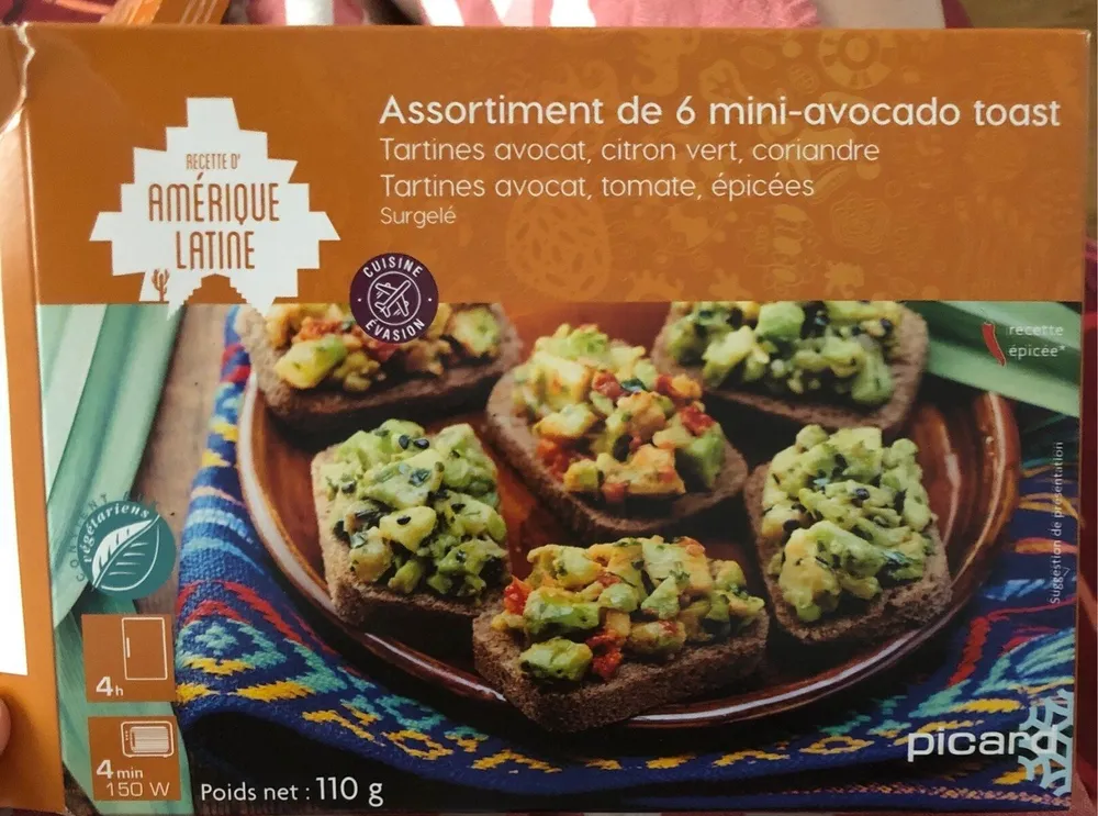 Mini avocado toast