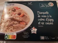 Blanquette de veau à la crème d'Isigny et riz cuisiné