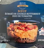 Boeuf Ecrasé de courge butternut - duo de tomates