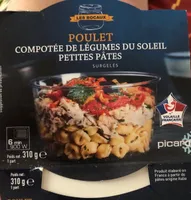 Poulet compotée de légumes petites pâtes