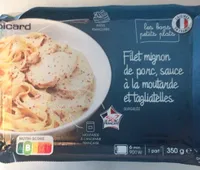 Filet mignon de porc sauce à la moutarde et tagliatelles