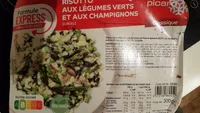 Risotto aux légumes verts et aux champignons