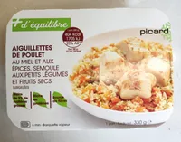 Aiguillettes de poulet au miel et aux épices semoule