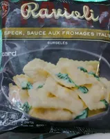 Ravioli au Speck, sauce aux fromages italiens