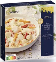 Noix de Saint- Jacques, Cabillaud, Crevettes sauce au muscat