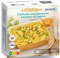 Clafoutis aux poireaux, saumon et chèvre