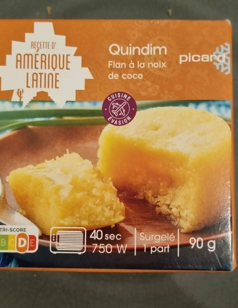 Quindim flan à  la noix de coco