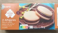 2 alfajores dulce de leche