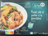 Poulet rôti et poêlée à la forestière