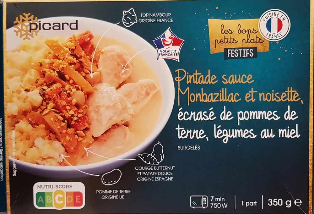 Pintade sauce Monbazillac et noisette
