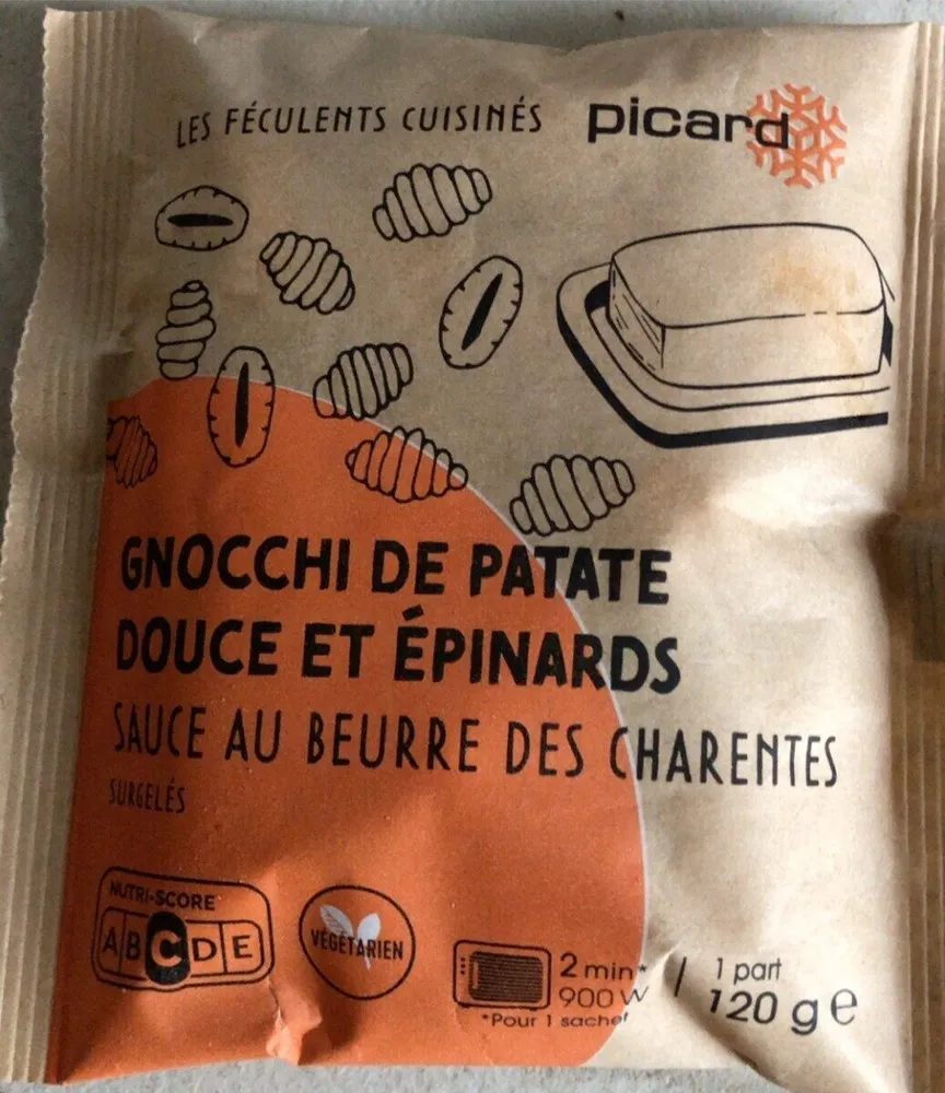 Gnocchi de patate douce et épinards