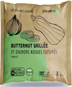 Butternut grillée et oignons rouge cuisinés