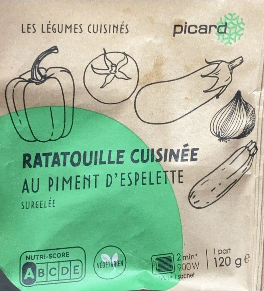 Ratatouille cuisinée au piment d’espelette
