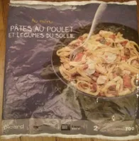 Pâtes au poulet et légumes du soleil