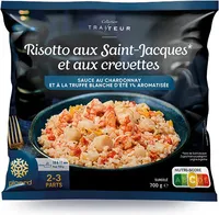 Risotto aux saint jacques, crevettes
