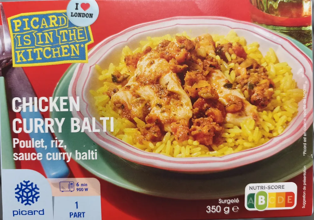 Chicken curry balti
