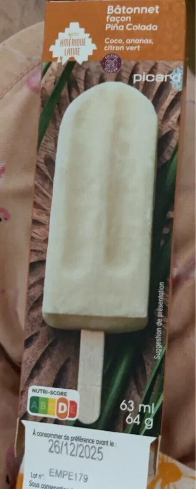 Batonnet facon pina colada