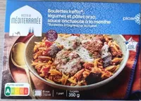 Boulettes kefta, légumes et pâtes orzo