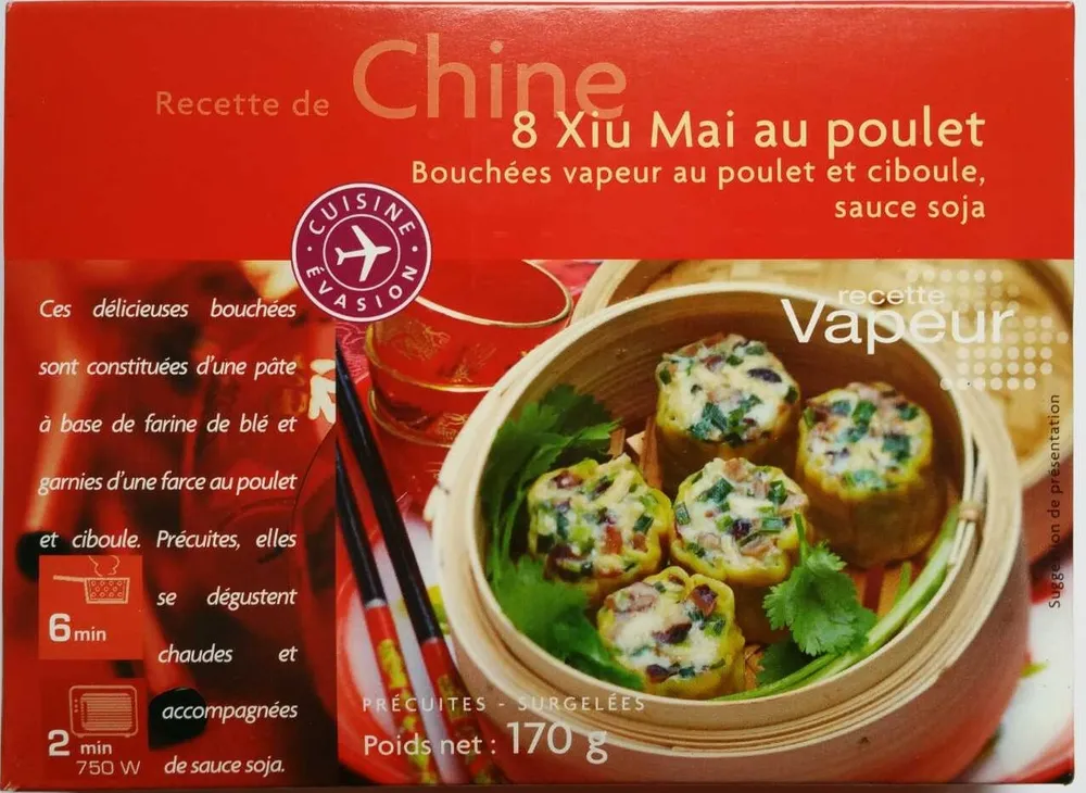 8 Xiu Mai au poulet