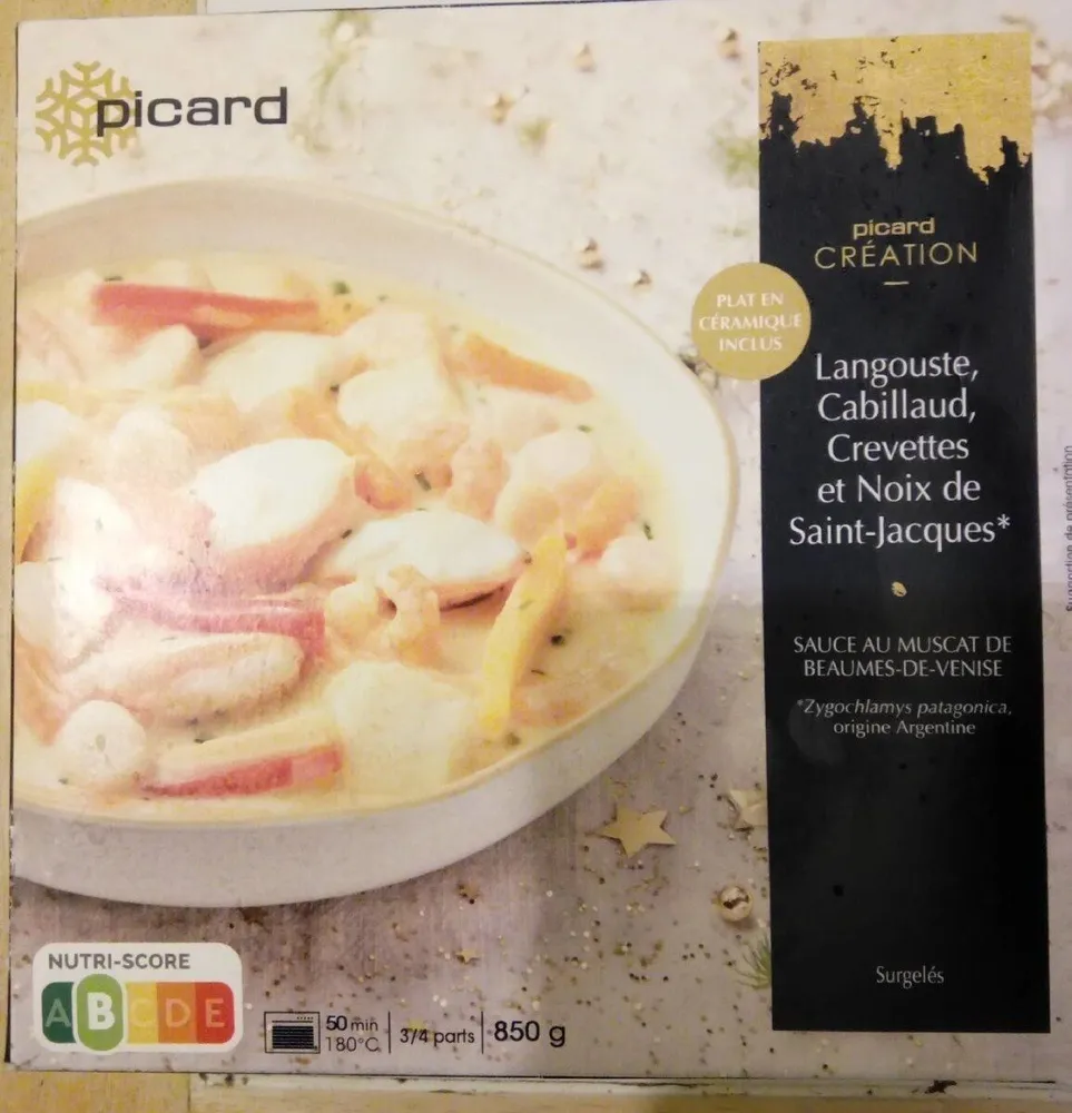 Langouste,cabillaud,crevettes et noix de saint-jacques