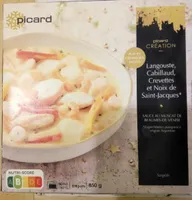 Langouste,cabillaud,crevettes et noix de saint-jacques