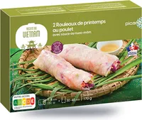 2 rouleaux de Printemps au poulet