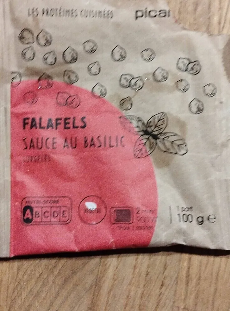Falafels sauce basilic