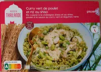 Curry vert de poulet et riz au shiso