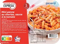 Mini penne au chorizo, sauce à la tomate
