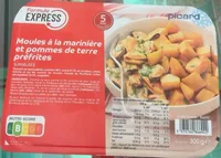 Moules a la marinière et pommes de terre préfrites