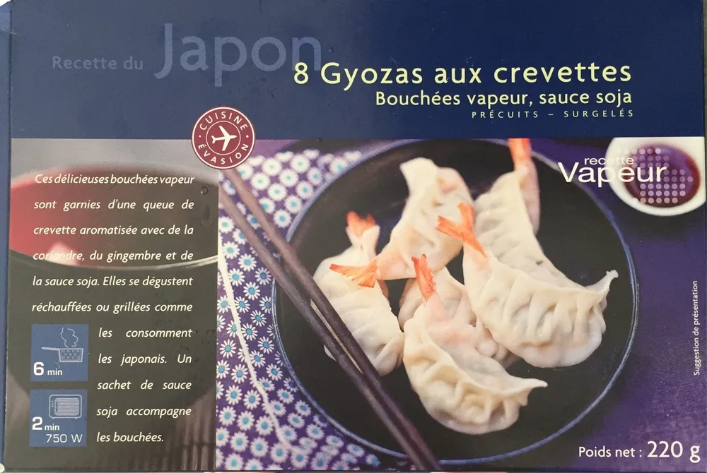 8 Gyozas aux Crevettes