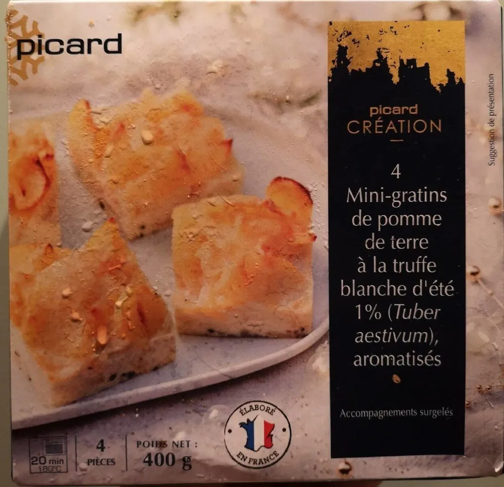 4 minis-gratins de pomme de terre à la truffe blanche d'été