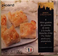 4 minis-gratins de pomme de terre à la truffe blanche d'été