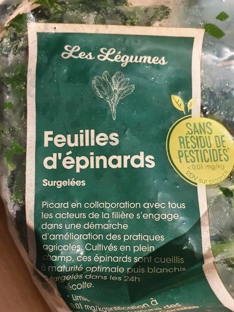 Feuilles d'épinards