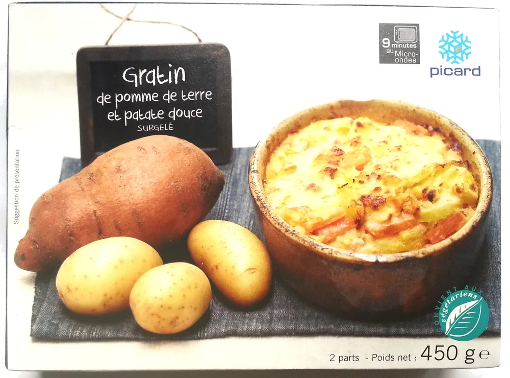 Gratin de pomme de terre et patate douce