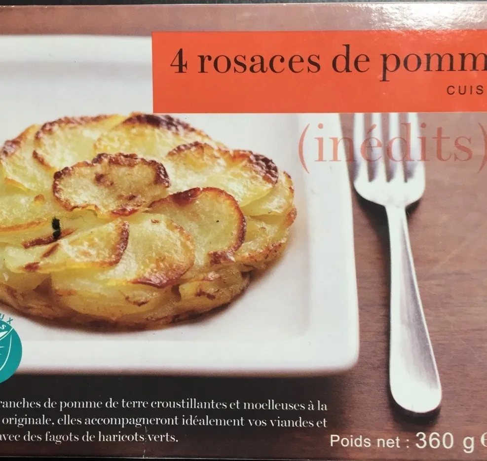 4 rosaces de pomme de terre